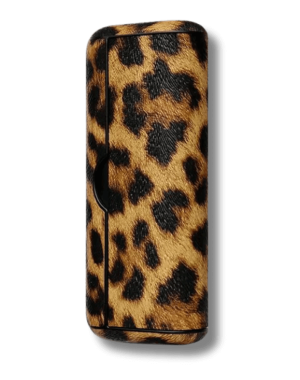 Funda IQOS Iluma Prime leopardo marrón claro.